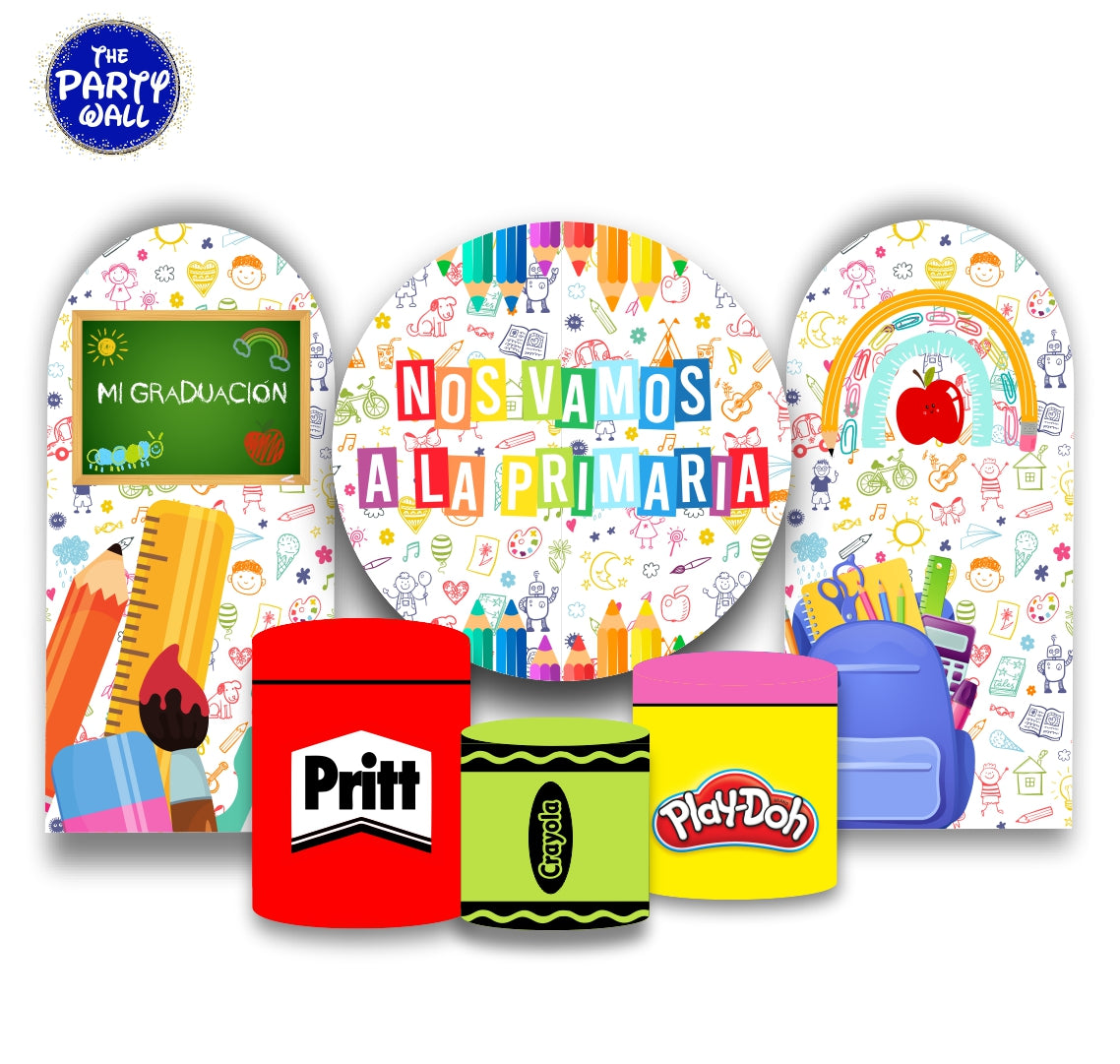 Graduación Kindergarten - Fundas para set + 2 complementos