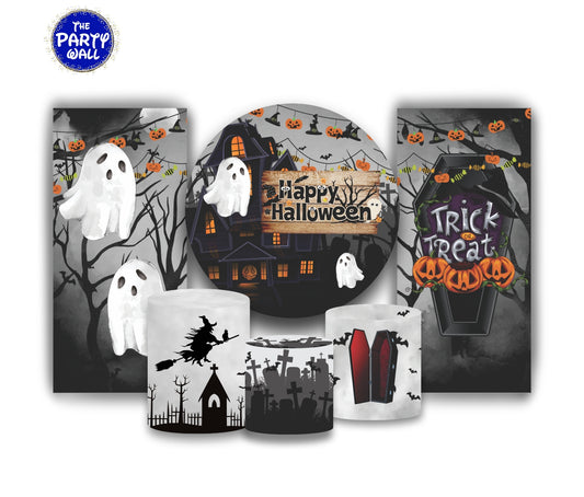 Halloween - Fundas para set + 2 complementos