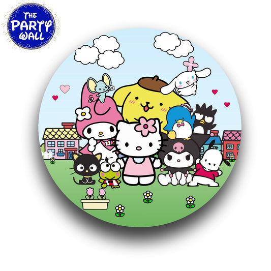 Hello Kitty - Funda para mampara circular