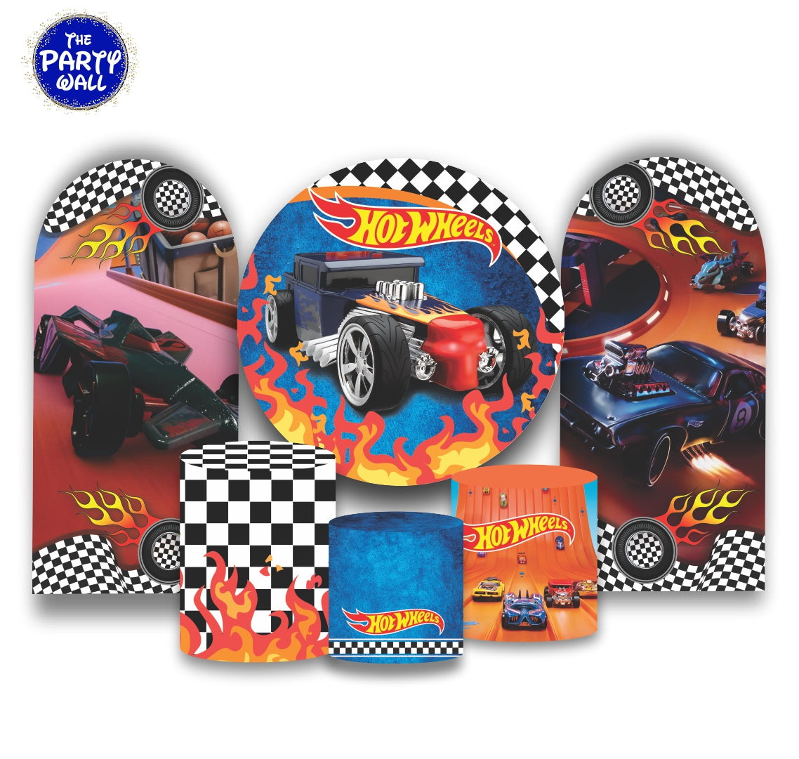 Hot Wheels - Fundas para set + 2 complementos