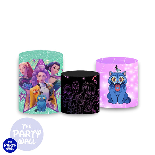 KPop Demon Hunters - Fundas para cilindros