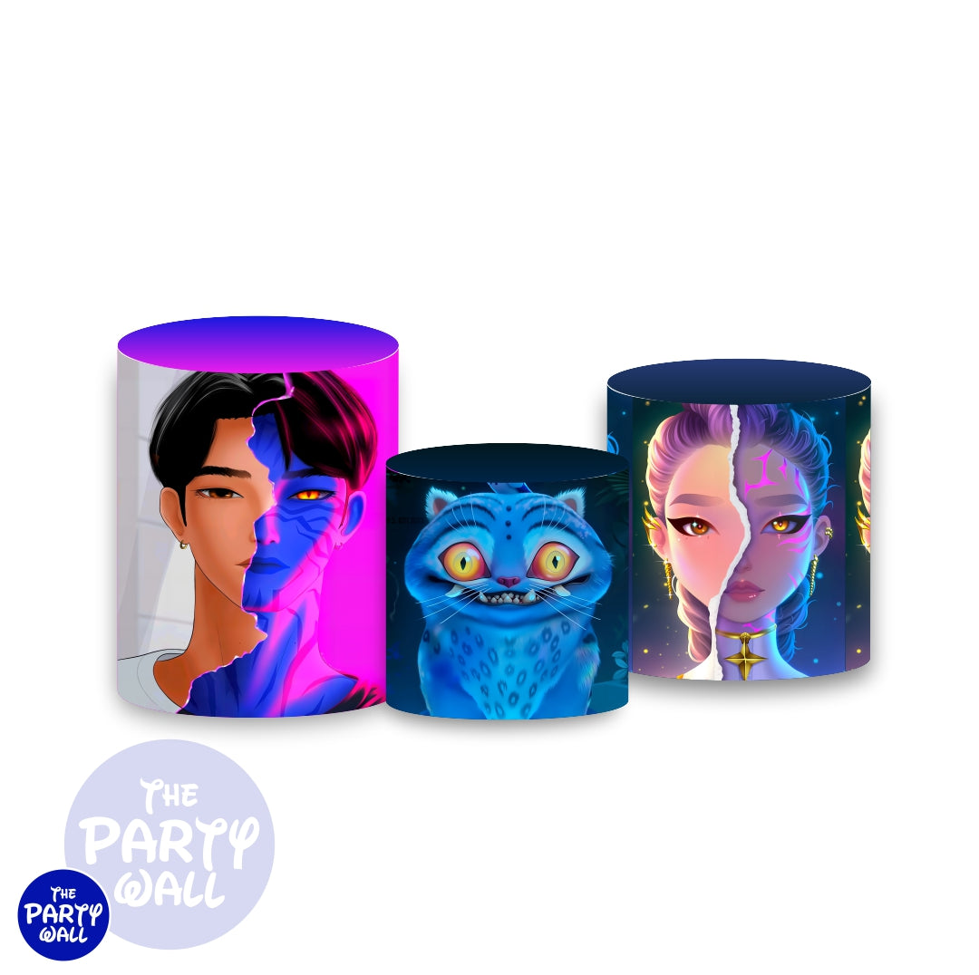 KPop Demon Hunters - Fundas para cilindros