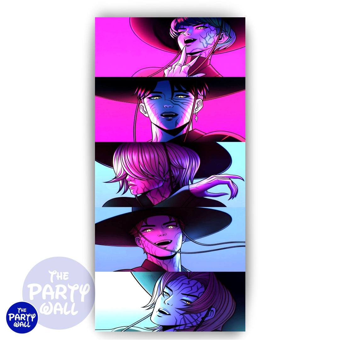 KPop Demon Hunters - Funda para mampara de punta redonda