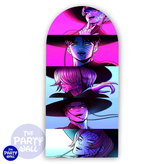 KPop Demon Hunters - Funda para mampara de punta redonda