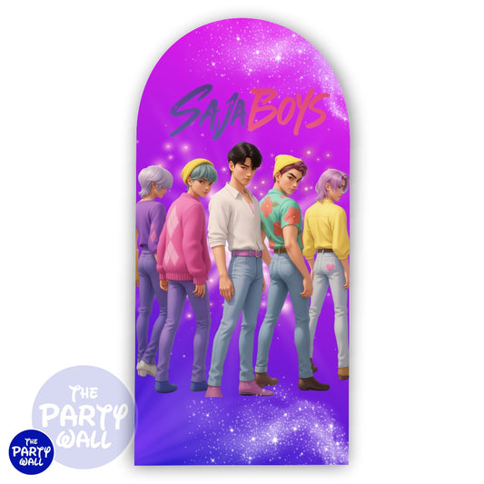 KPop Demon Hunters - Funda para mampara de punta redonda