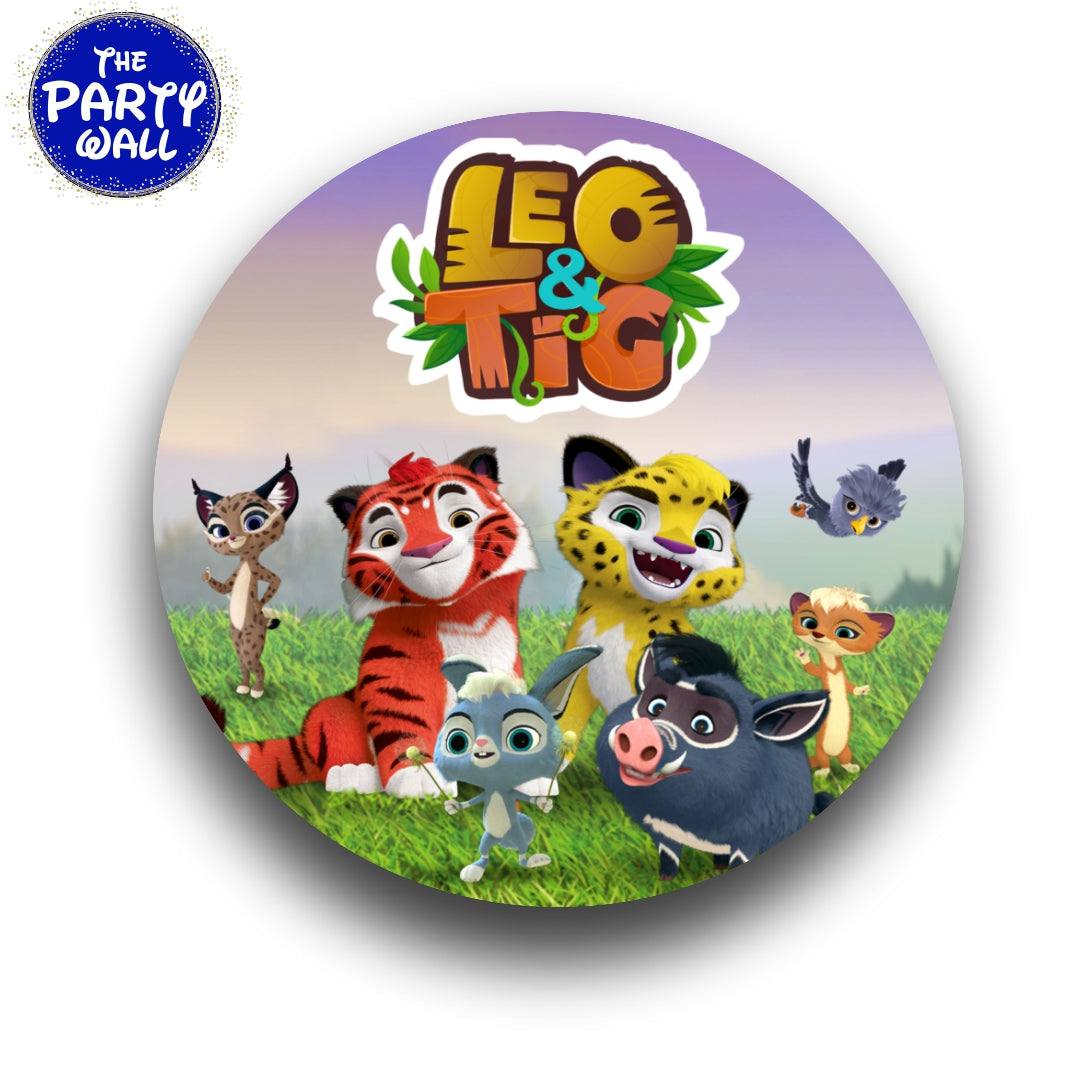 Leo y Tig - Funda para mampara circular
