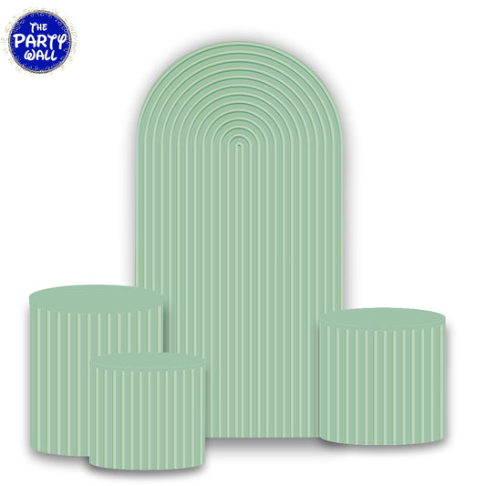 Ondas - Fundas para set de mampara de punta redonda