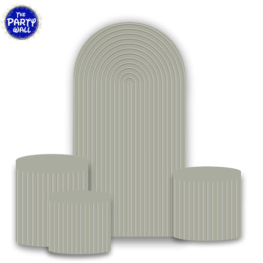 Ondas - Fundas para set de mampara de punta redonda