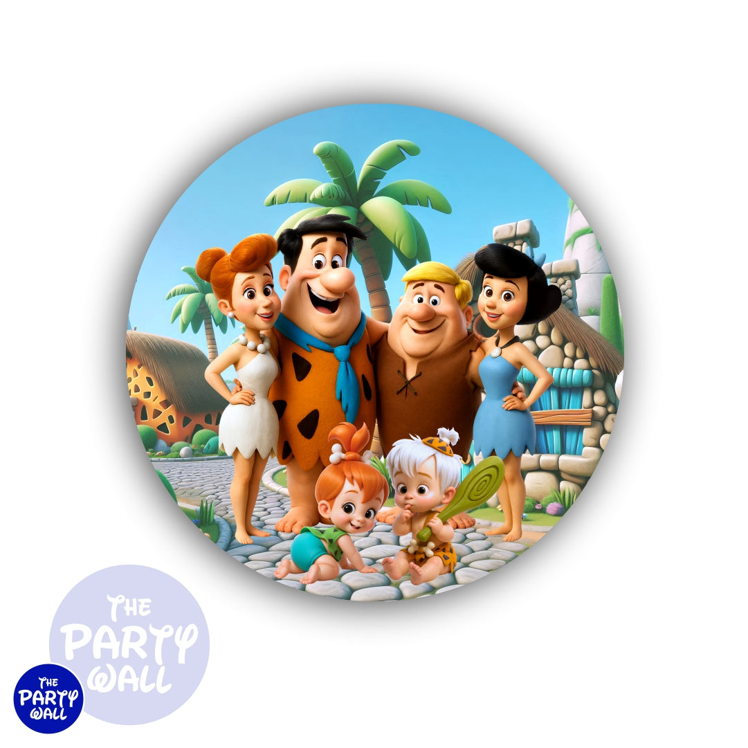 Los Picapiedra - Funda para mampara circular