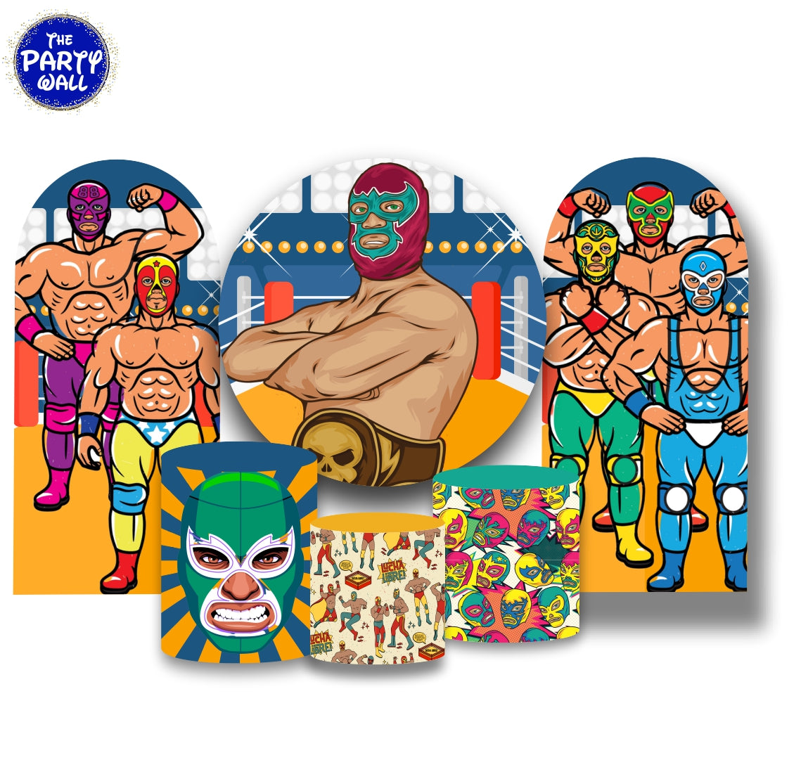 Lucha Libre - Fundas para set + 2 complementos