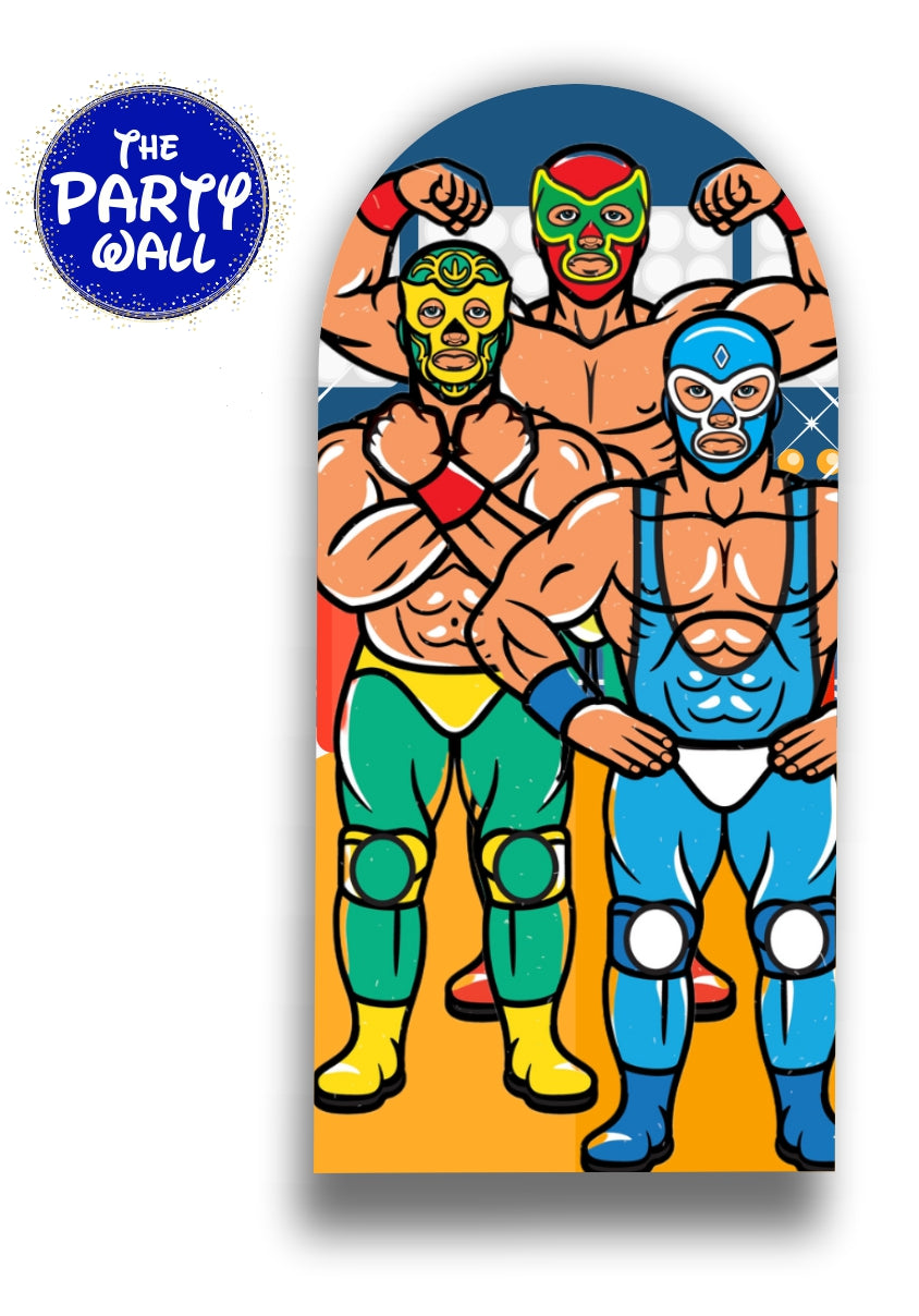 Lucha Libre - Funda para mampara de punta redonda