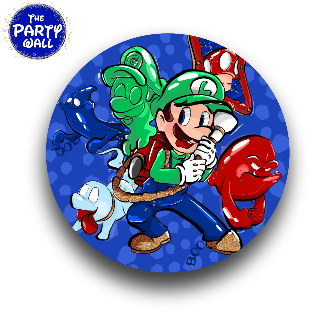 Luigi´s Mansion - Funda para mampara circular