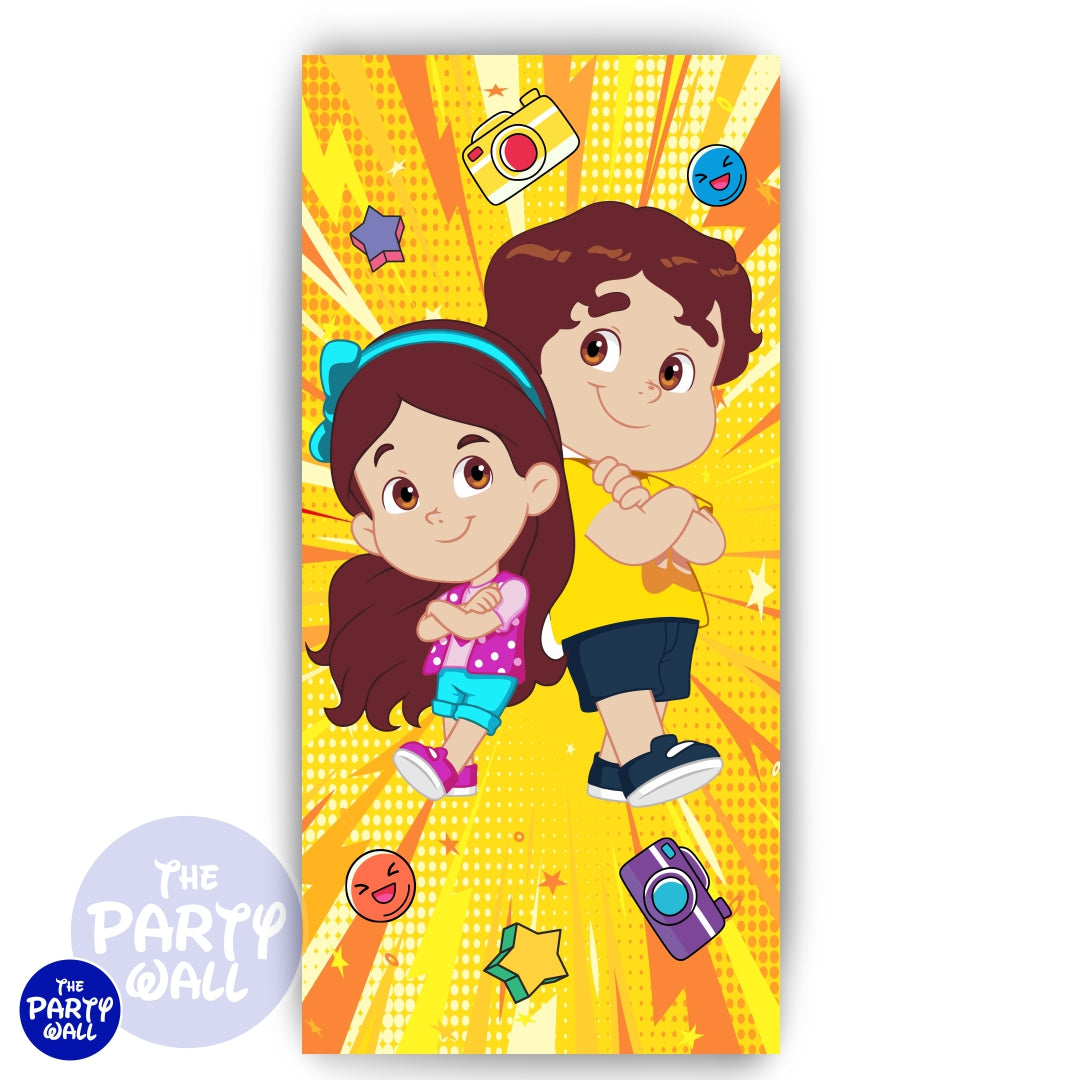 María Clara Y JP - Funda para mampara de punta redonda