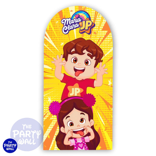 María Clara Y JP - Funda para mampara de punta redonda