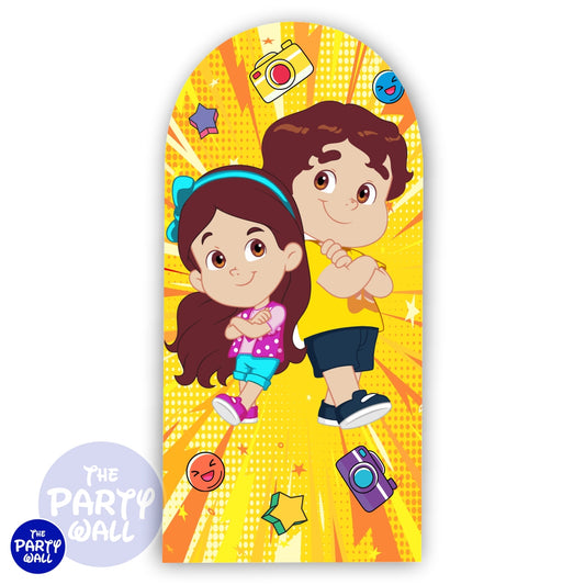 María Clara Y JP - Funda para mampara de punta redonda