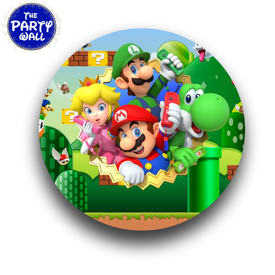 Super Mario - Funda para mampara circular