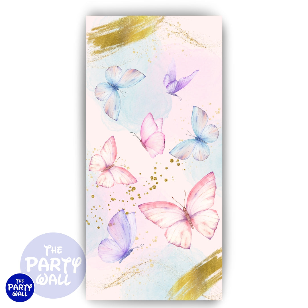 Mariposas - Funda para mampara de punta redonda