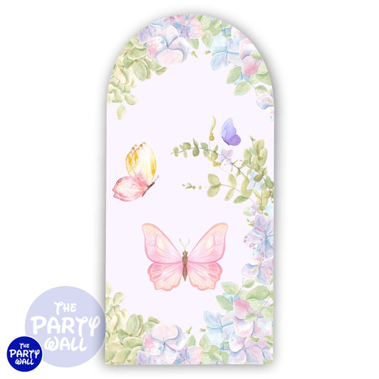 Mariposas - Funda para mampara de punta redonda