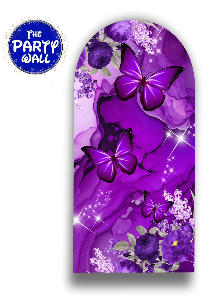 Mariposas - Funda para mampara de punta redonda