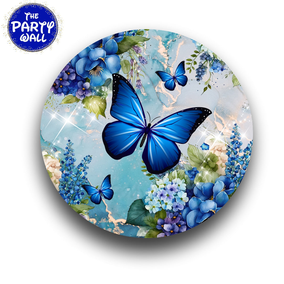 Mariposas - Funda para mampara circular