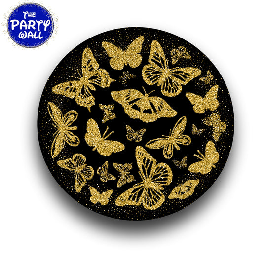 Mariposas - Funda para mampara circular