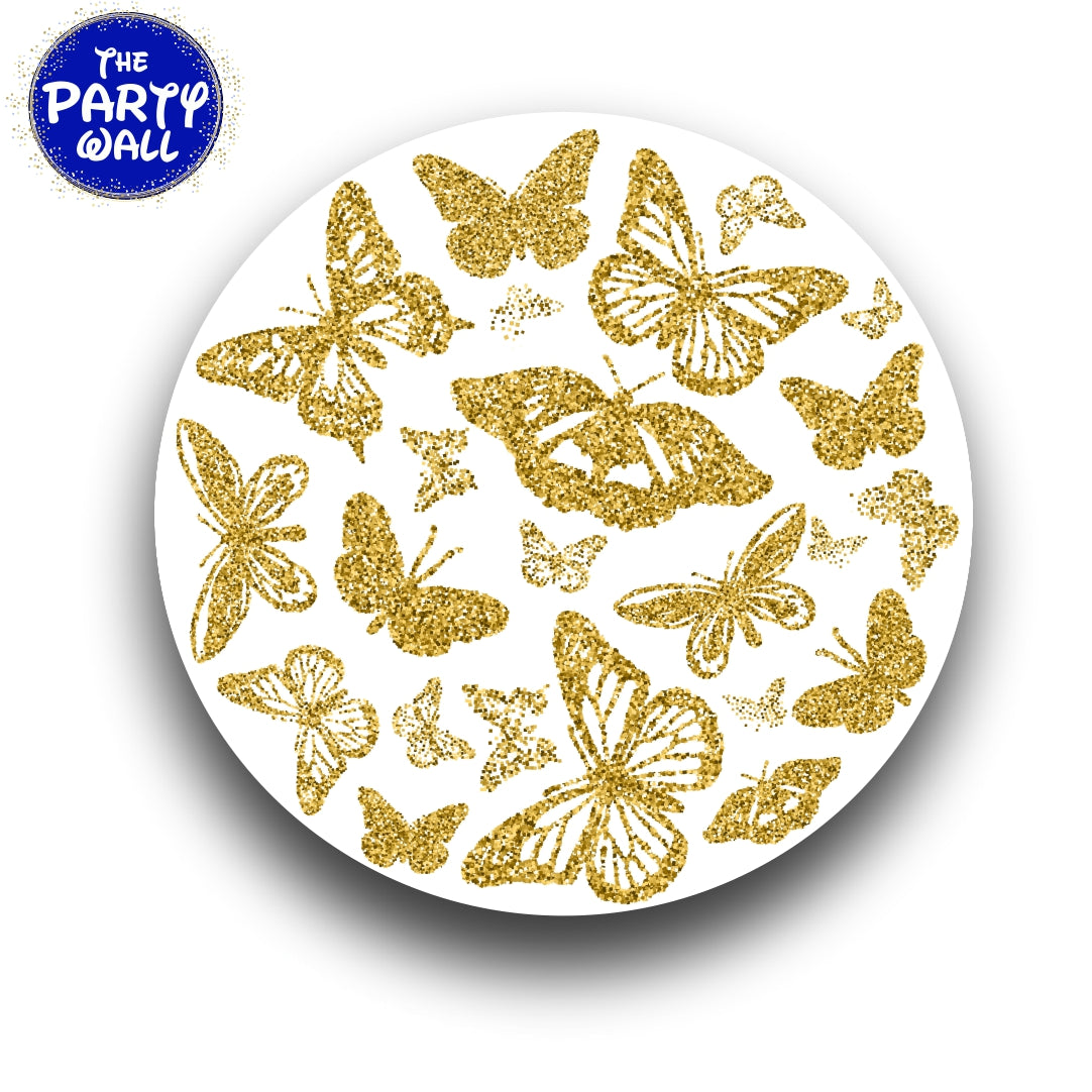 Mariposas - Funda para mampara circular