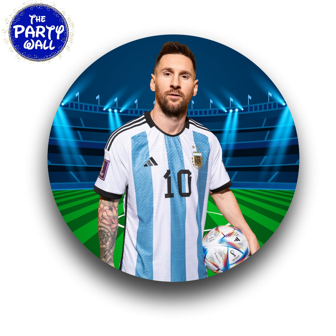 Messi Rounded Images Messi - Funda para mampara circular – The Party Wall Store