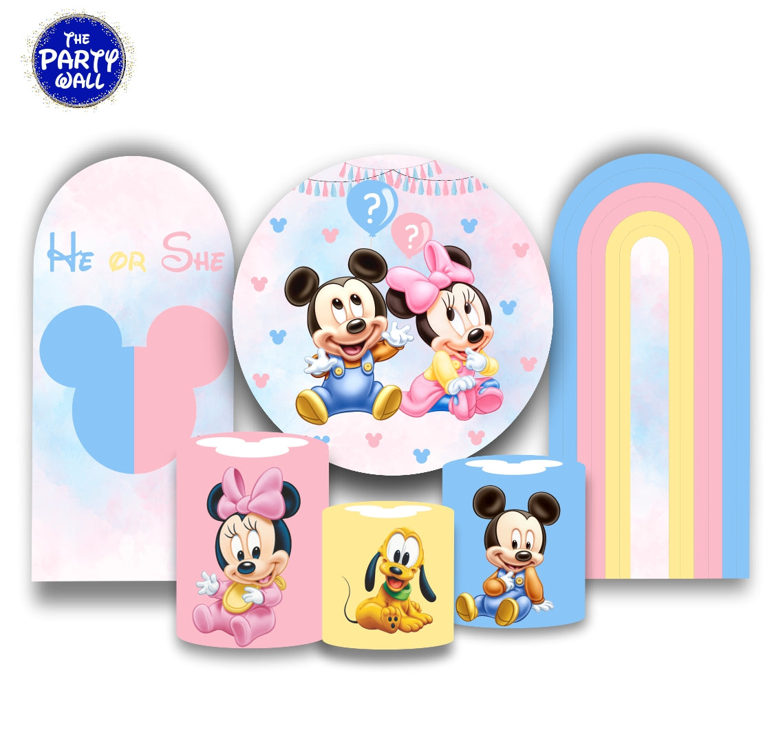 Mickey Mouse - Fundas para set + 2 complementos