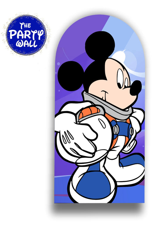 Mickey Mouse Astronauta - Funda para mampara de punta redonda