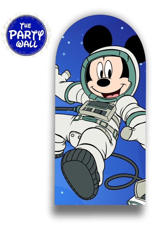Mickey Mouse Astronauta - Funda para mampara de punta redonda
