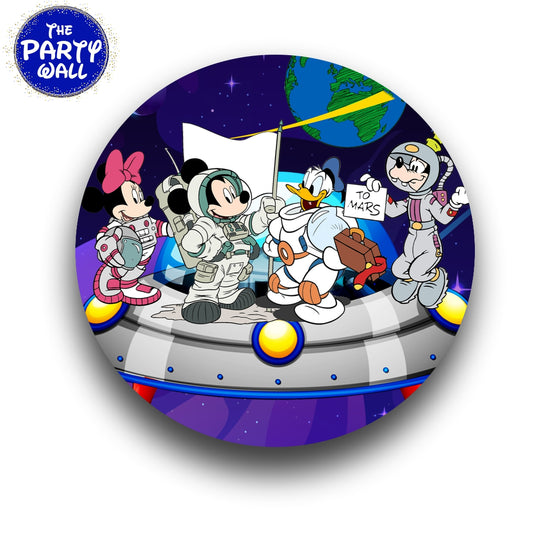 Mickey Mouse Astronauta - Funda para mampara circular