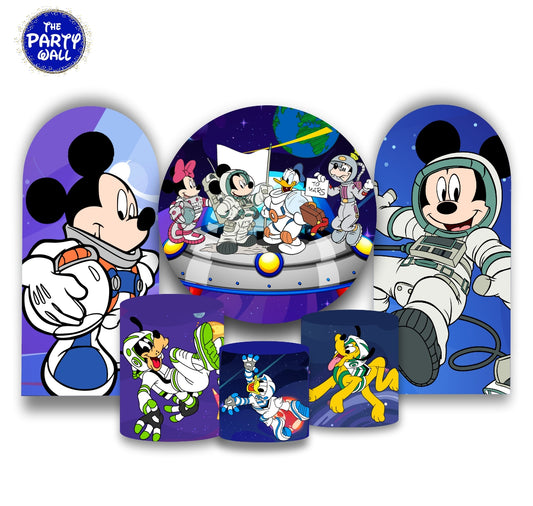 Mickey Mouse Astronauta - Fundas para set + 2 complementos
