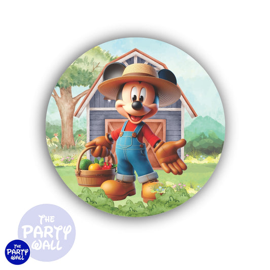 Mickey Mouse Granja - Funda para mampara circular