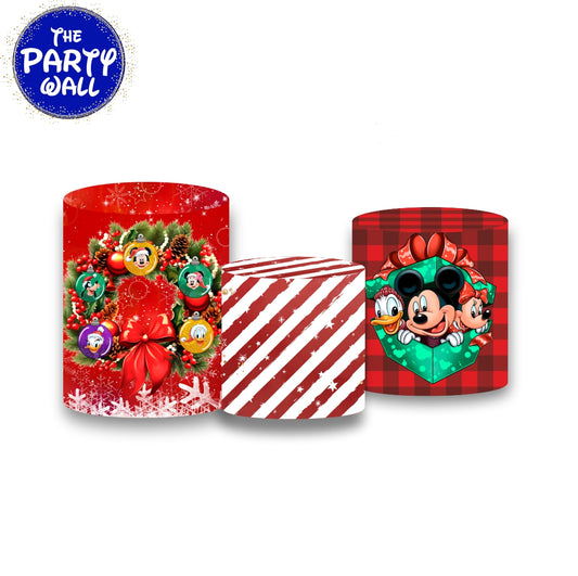 Mickey Mouse Navidad - Fundas para cilindros