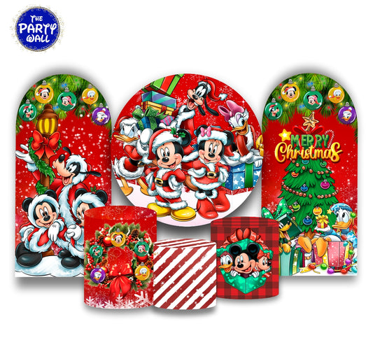 Mickey Mouse Navidad - Fundas para set + 2 complementos