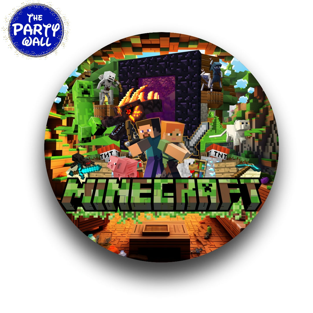 Minecraft - Funda para mampara circular