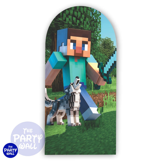 Minecraft - Funda para mampara de punta redonda