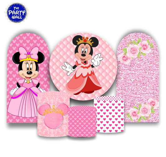 Minnie Mouse Princesa - Fundas para set + 2 complementos
