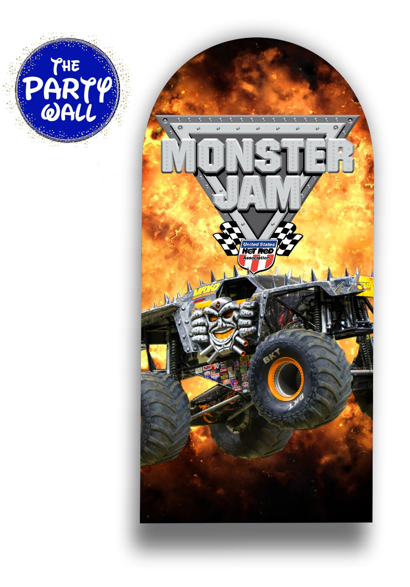 Monster Jam - Funda para mampara de punta redonda