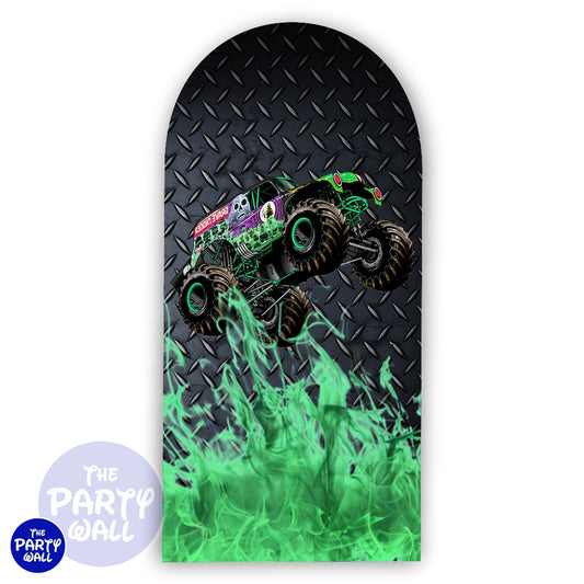Monster Jam - Funda para mampara de punta redonda