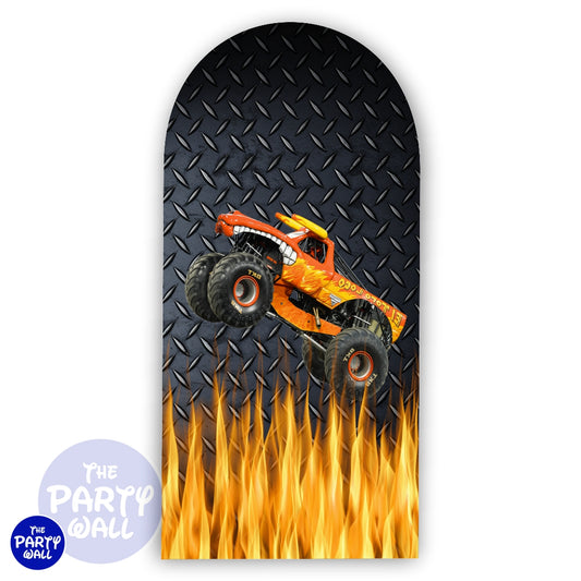 Monster Jam - Funda para mampara de punta redonda