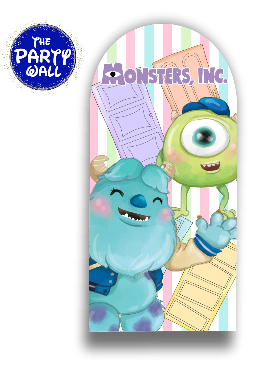 Monsters Inc - Funda para mampara de punta redonda