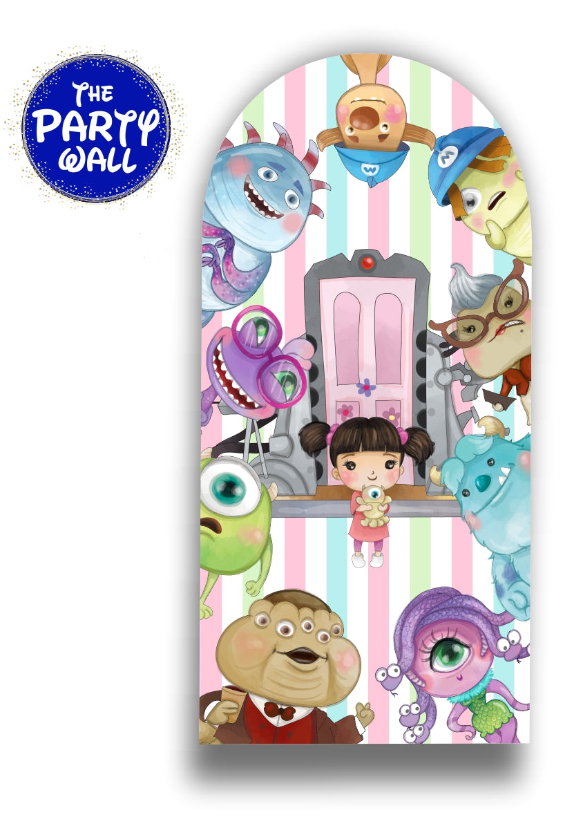 Monsters Inc - Funda para mampara de punta redonda