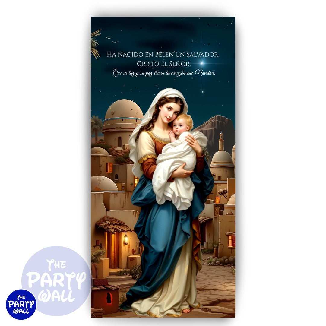 Nacimiento - Funda para mampara de punta redonda