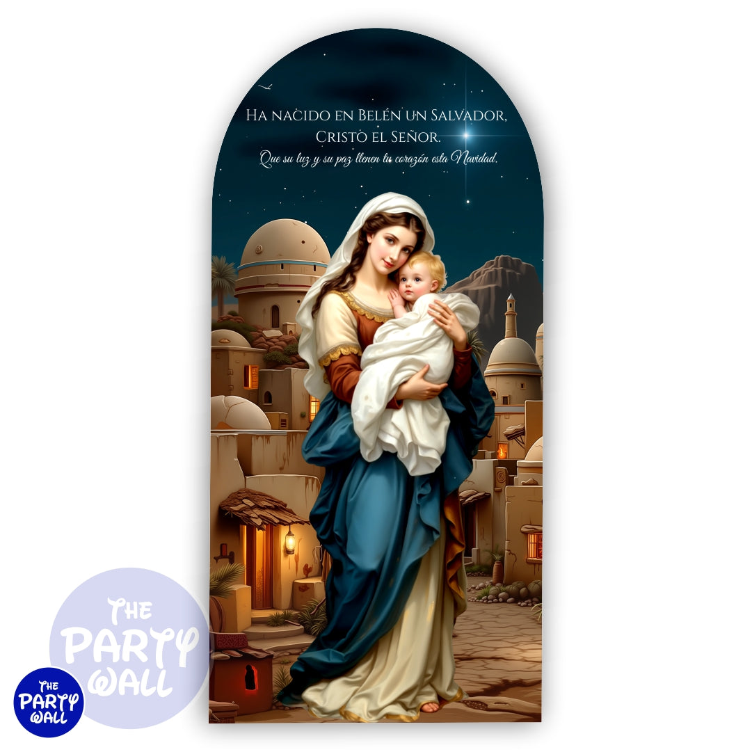 Nacimiento - Funda para mampara de punta redonda