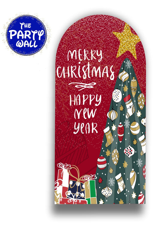 Navidad - Funda para mampara de punta redonda