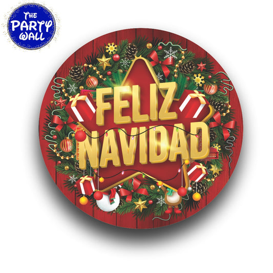 Navidad - Funda para mampara circular
