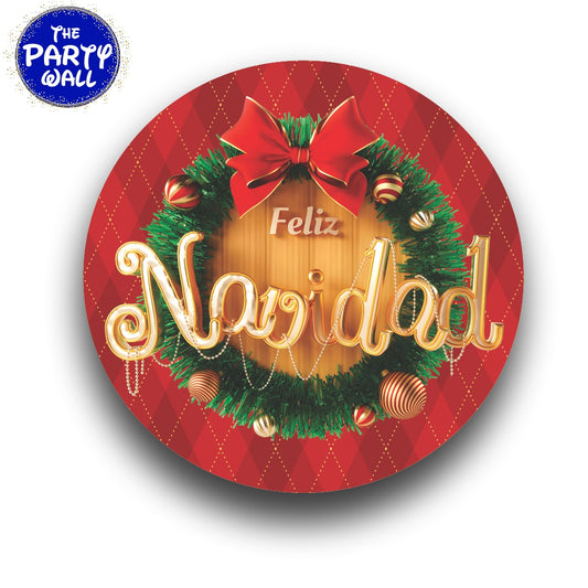Navidad - Funda para mampara circular
