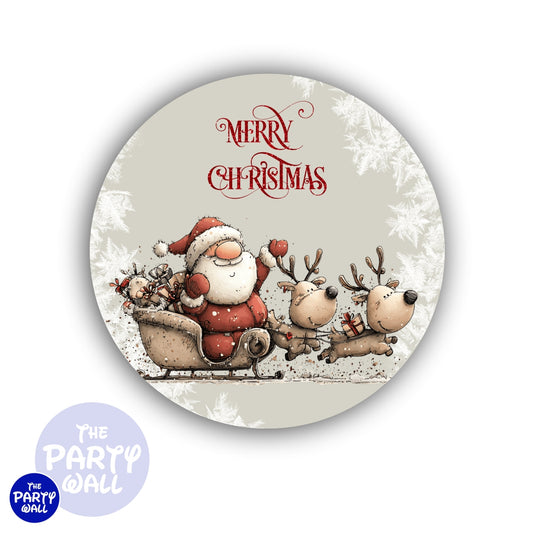 Navidad - Funda para mampara circular