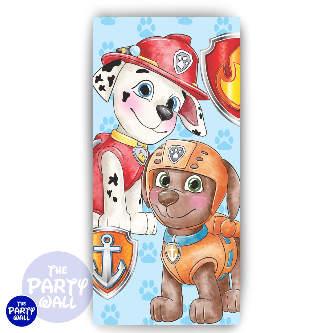 Paw Patrol - Funda para mampara de punta redonda